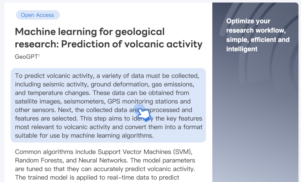 GeoGPT Deep Learning